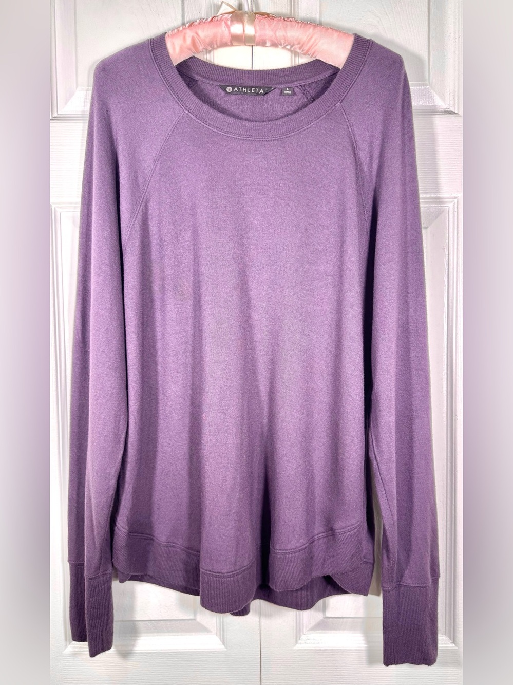 Athleta Mindset Sweatshirt Dark Sky Violet Purple Modal Size Large